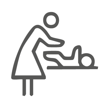 Ikona pokój rodzica i dziecka