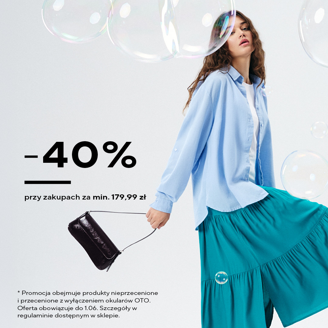 40% zniżki przy zakupach za min. 179,99 zł