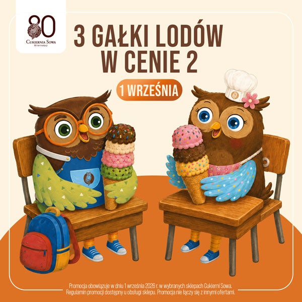 1 WRZEŚNIA na LODY 3 GAŁKI LODÓW W CENIE 2